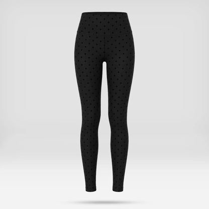 Elevate Your Workout Wardrobe with Our Chic Long Sleeve Zip-Up Polka Dot Jacket - Perfect for Yoga, Gym, Running, and More!